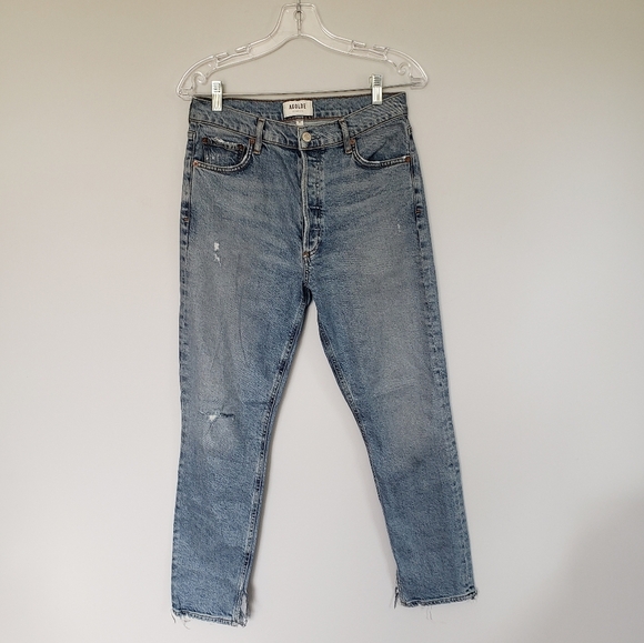 Agolde Nico High Rise Slim Striaght Jeans Sz 28 - Picture 8 of 8